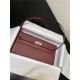 Hermes Kelly Classique To Go wallet Epsom calfskin Burgundy Silver-Metal WAX High