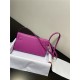 Hermes Kelly Classique To Go wallet Epsom calfskin Fuchsia Silver-Metal WAX High