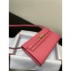 Hermes Kelly Classique To Go wallet Epsom calfskin Rose Pink Gold-Metal WAX High