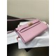 Hermes Kelly Classique To Go wallet Epsom calfskin Lilac Gold-Metal WAX High