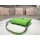 SADDLE BAG Iridescent-finish metal Grained Calfskin Green High