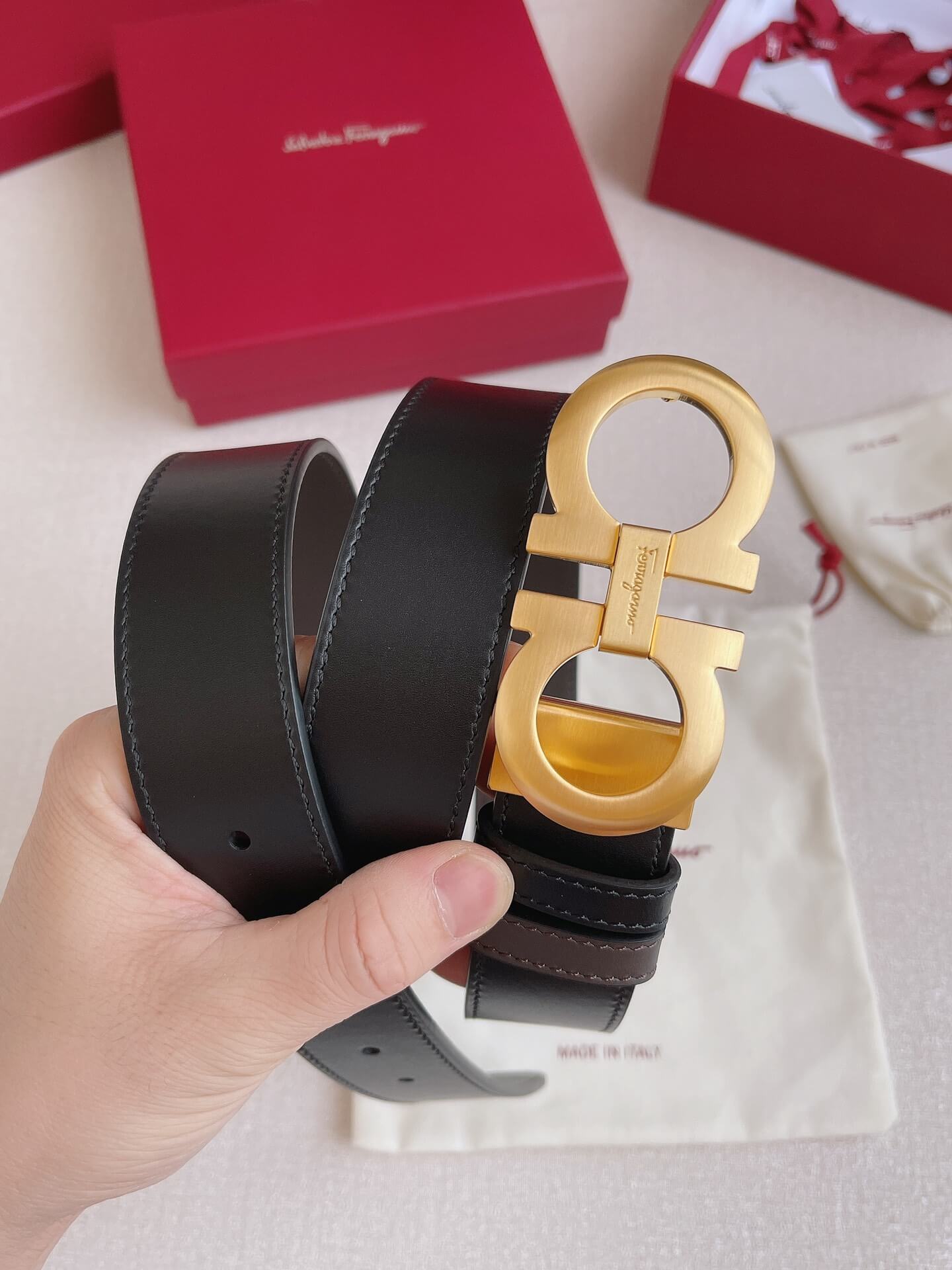 Ferragamo BELT Gancini 35MM High