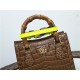 Gucci Diana mini tote bag Crocodile 655661 Brown High