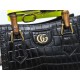 Gucci Diana mini tote bag Crocodile 655661 Black High