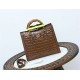 Gucci Diana small tote bag Crocodile 660195 Brown High