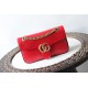 GG Marmont small shoulder bag Crocodile 443497 Red High