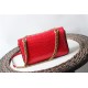 GG Marmont small shoulder bag Crocodile 443497 Red High