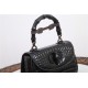 Gucci Bamboo 1947 small top handle bag Crocodile 675797 Black High