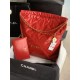 Chanel 22 LARGE HANDBAG Shiny Calfskin & Gold-Tone Metal AS3262 Red High