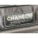 Chanel 22 MEDIUM HANDBAG Shiny Calfskin & Silver-Tone Metal AS3261 Black High