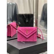 GABY MINI SATCHEL IN QUILTED SUEDE High