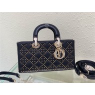 LADY D-JOY BAG MEDIUM Cannage Lambskin with Bead Embroidery High