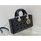 LADY D-JOY BAG MEDIUM Cannage Lambskin with Bead Embroidery High