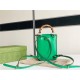 Gucci Bamboo Mini Handbag Leather Green 702106 High