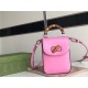 Gucci Bamboo Mini Handbag Leather Pink 702106 High