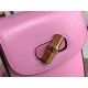 Gucci Bamboo Mini Handbag Leather Pink 702106 High