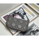 MINI Dior CARO TULIP BAG Quilted Macrocannage Calfskin Grey High