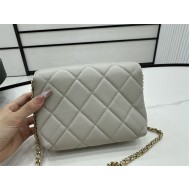 Chanel Mini Flap Bag AS4986 Shiny Lambskin, Imitation Pearls & Gold Metal A