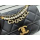 Chanel Mini Flap Bag AS4986 Shiny Lambskin, Imitation Pearls & Gold Metal A