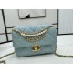 Chanel Mini Flap Bag AS4986 Shiny Lambskin, Imitation Pearls & Gold Metal A