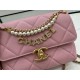 Chanel Mini Flap Bag AS4986 Shiny Lambskin, Imitation Pearls & Gold Metal A