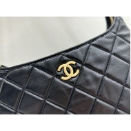 Chanel Large Hobo Handbag AS4923 Shiny Lambskin & Gold Metal A