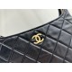 Chanel Large Hobo Handbag AS4923 Shiny Lambskin & Gold Metal A