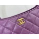 Chanel Large Hobo Handbag AS4923 Shiny Lambskin & Gold Metal A