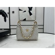 Chanel Hobo Handbag AS4912 Shiny Lambskin & Gold Metal A