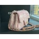 Chanel Mini Classic Flap Bag Tweed Pink High