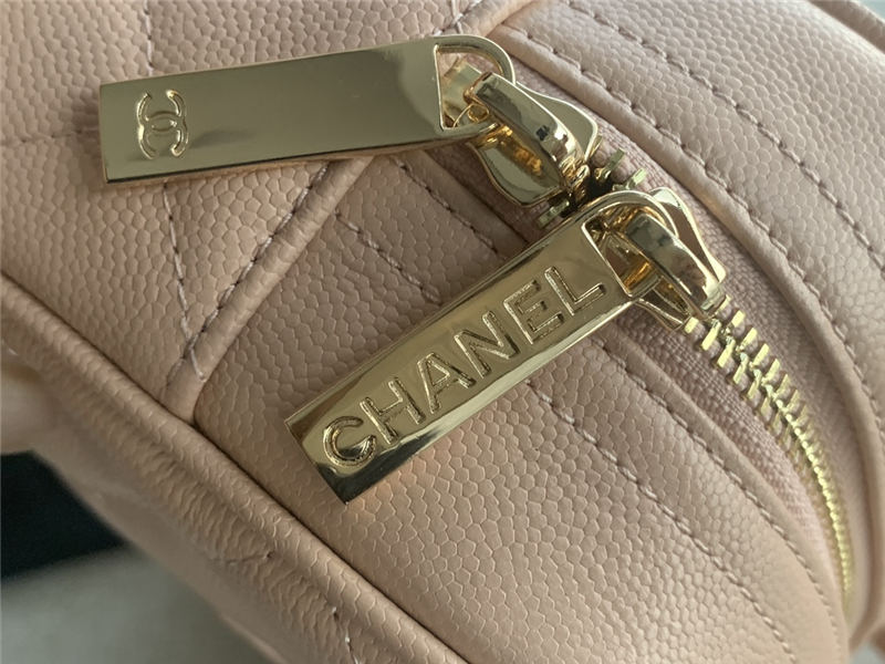 Chanel Mini Bowler Bag Grained Calfskin & Gold-Tone Metal AS3034 Pink High