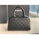 Chanel Mini Bowler Bag Grained Calfskin & Gold-Tone Metal AS3034 Black High