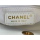 SMALL SHOPPING BAG Lambskin & Gold-Tone Metal AS3502 White High