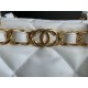 SMALL SHOPPING BAG Lambskin & Gold-Tone Metal AS3502 White High