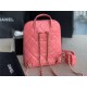 Chanel Backpack Calfskin Gold-Tone Metal AS3332 High