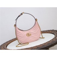 GG Marmont half-moon-shaped mini bag Pink 699514 High