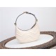 GG Marmont half-moon-shaped mini bag White 699514 High