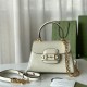 Gucci Horsebit 1955 top handle bag 703848 Leather White high