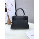 Hermes Kelly Mini Retourne Bag Clemence Leather Black High