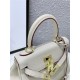 Hermes Kelly Mini Retourne Bag Clemence Leather Pearl High