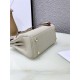 Hermes Kelly Mini Retourne Bag Clemence Leather Pearl High