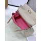 Hermes Kelly Mini Retourne Bag Clemence Leather Pearl High