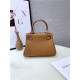 Hermes Kelly Mini Retourne Bag Clemence Leather Gold High