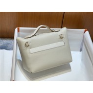 Hermes 2424 Mini Bag EVE Leather WAX White High