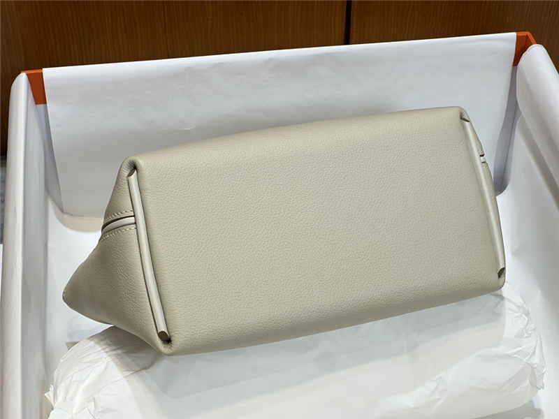 Hermes 2424 Mini Bag EVE Leather WAX White High