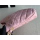 LARGE HOBO HANDBAG AS3631 Lambskin & Gold-Tone Metal Pink High