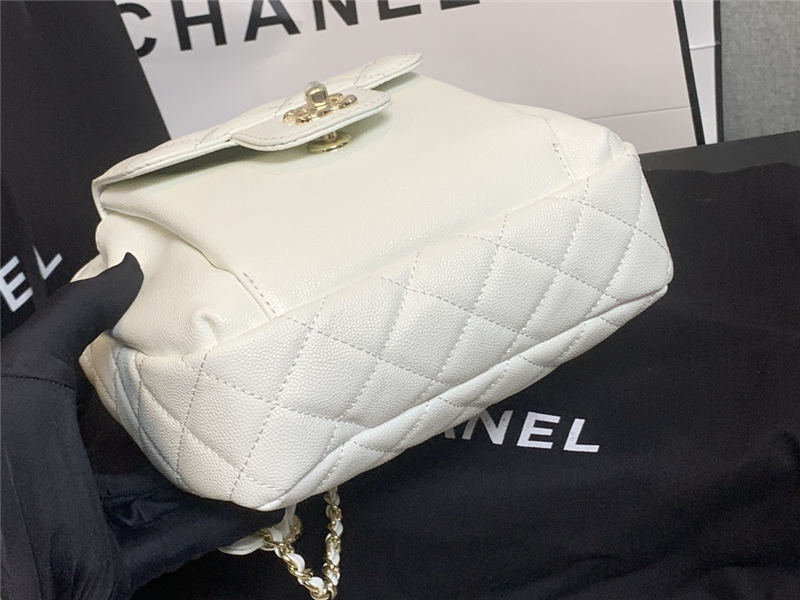 Chanel Backpack Calfskin Gold-Tone Metal A0004 High