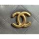 Chanel DRAWSTRING BAG Calfskin & Gold-Tone Metal AS2985 Grey High