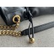 Chanel DRAWSTRING BAG Calfskin & Gold-Tone Metal AS2985 Black High