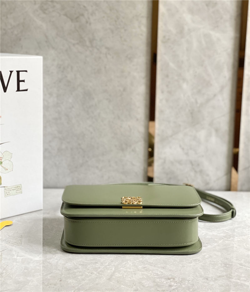 Goya bag in silk calfskin Green High